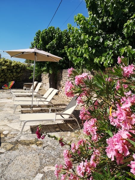 Détente au bors de la piscine