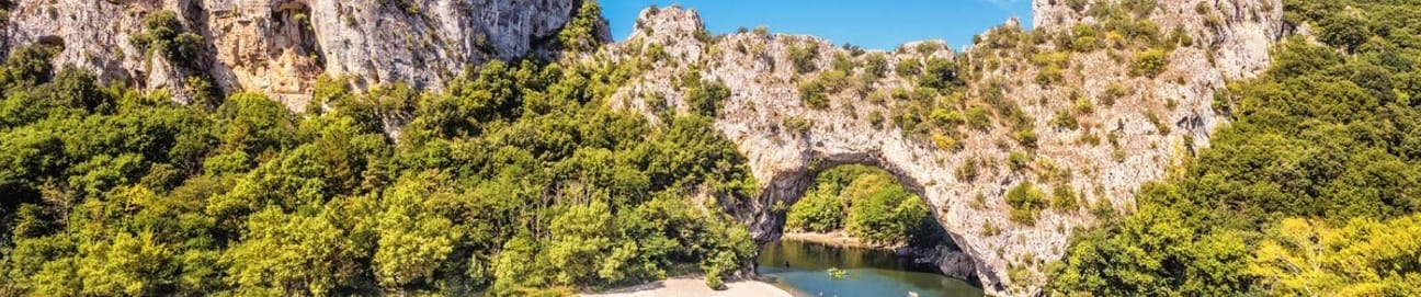 Le Pont d'Arc, the majestuous entrance of the Gorges de l'Ardèche